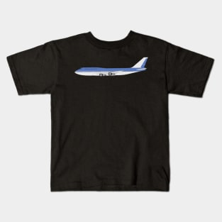 Boeing 747 from side design Kids T-Shirt